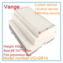 1 шт./партия,, ABS огнестойкий пластиковый корпус для проекта, 88*107*59 мм вентиляционные отверстия, изготовленные из экструдированной формы для печатной платы