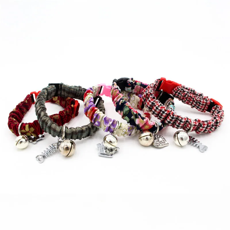 PipiFren Cats Collars With Bell Kitten Dogs Accessories For Pets Collars Chihuahua katten halsband halsbandje kat