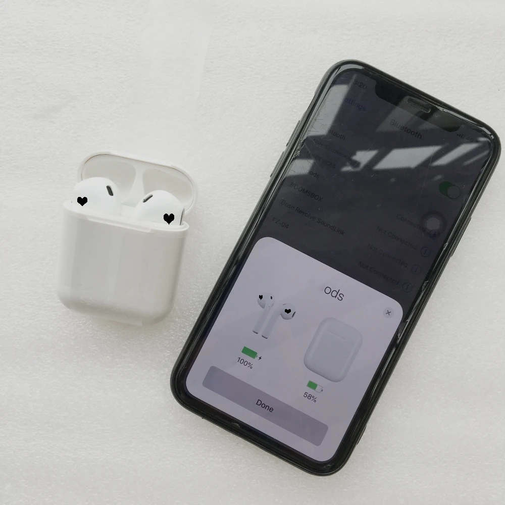 

New 1:1 size 1st generat wireless earphone bluetooth headphone with W1 chip Animated popup Windows PK i12 i15 i20 i10