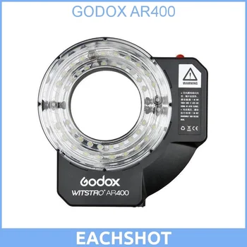 

Godox Witstro AR400 400W Li-ion Battery Powerful Ring Flash Speedlite with 2 in 1 LED Video Light for Canon Nikon Cameras