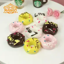 1/12 кукольная Миниатюра Смола Любовь Пончики торт на десерт 8 шт