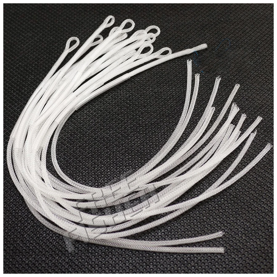 15 pcs/lot Nylon Fly Fishing Line Loop Connector 30LB Fly Loop Braided