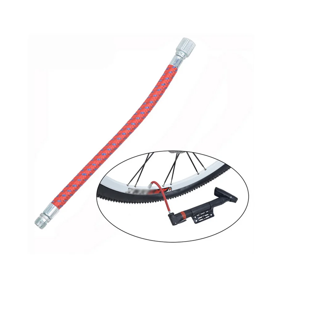 5Pcs Pump Extension Hose Bicycle Inflator Inflating Hose Bike High-pressure For Schrader Valve 16.5cm 
