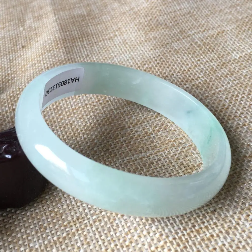

57*50mm Certified (Grade A)100% Natural Lavender stoneite Bracelet Bangle 13130