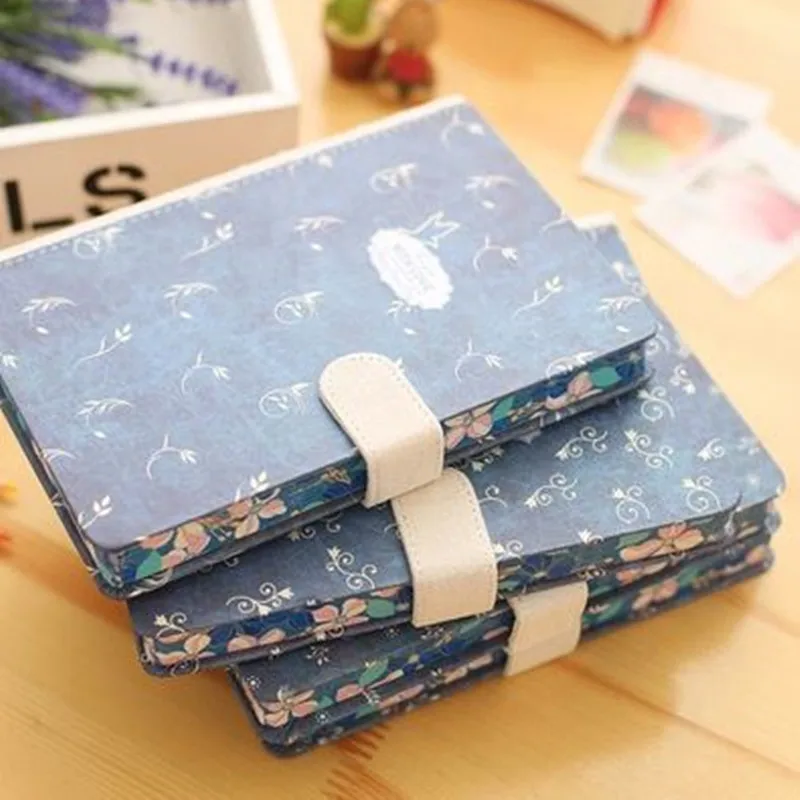 

new Creative vintage notebook Hard Cover Lined Diary Cute Planner Journal School Study Notebook flower Memo Agenda Notepad Gif