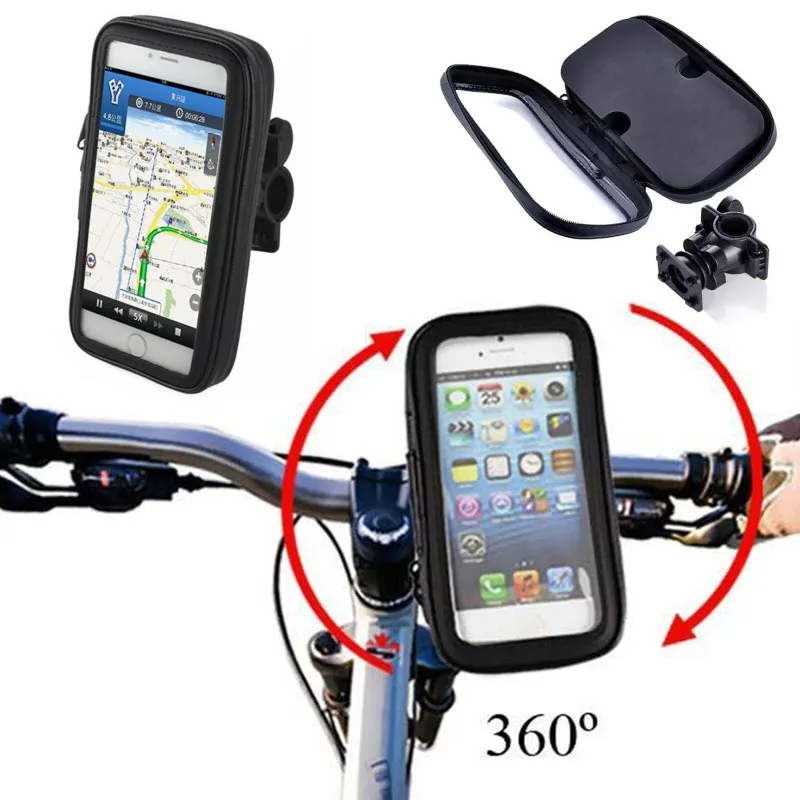 Universal Auto Waterproof Motorcycle Bike Bicycle Automotivo Mount Mont Phone Holder Bag Case soporte for iPhone 6 6S 7 8 Plus