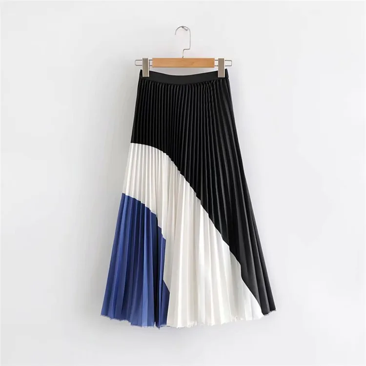 Для женщин весенние летние юбки новый хорошее качество Multi-Цвета новая мода юбка миди с принтом юбка в полоску