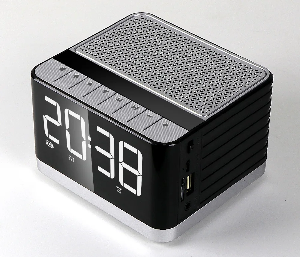 

P8 Desktop Bluetooth Wireless Speaker LED Display Clock Alarm Clock FM Radio Function Can Connect to TV, Mobilephone