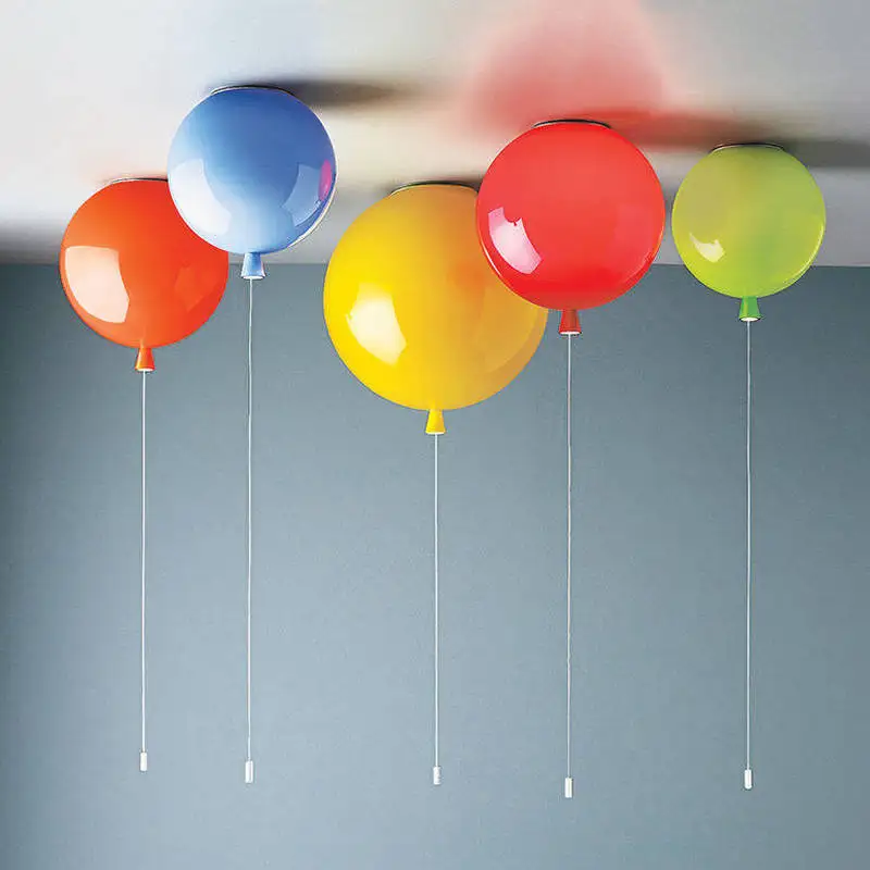 FANNHUI Modern Creativity Balloon LED E27 Pendant Light Bedroom Children Room Energy-saving Fixture Home Deco Lamp | Лампы и освещение