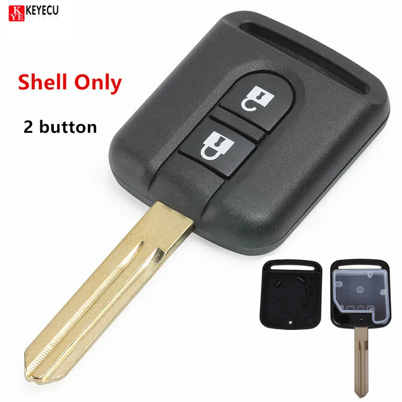 KEYECU-Replacement-Remote-Car-Key-Shell-Case-Fob-Keyless-Entry-2-Button-For-Qashqai-Nissan-Micra