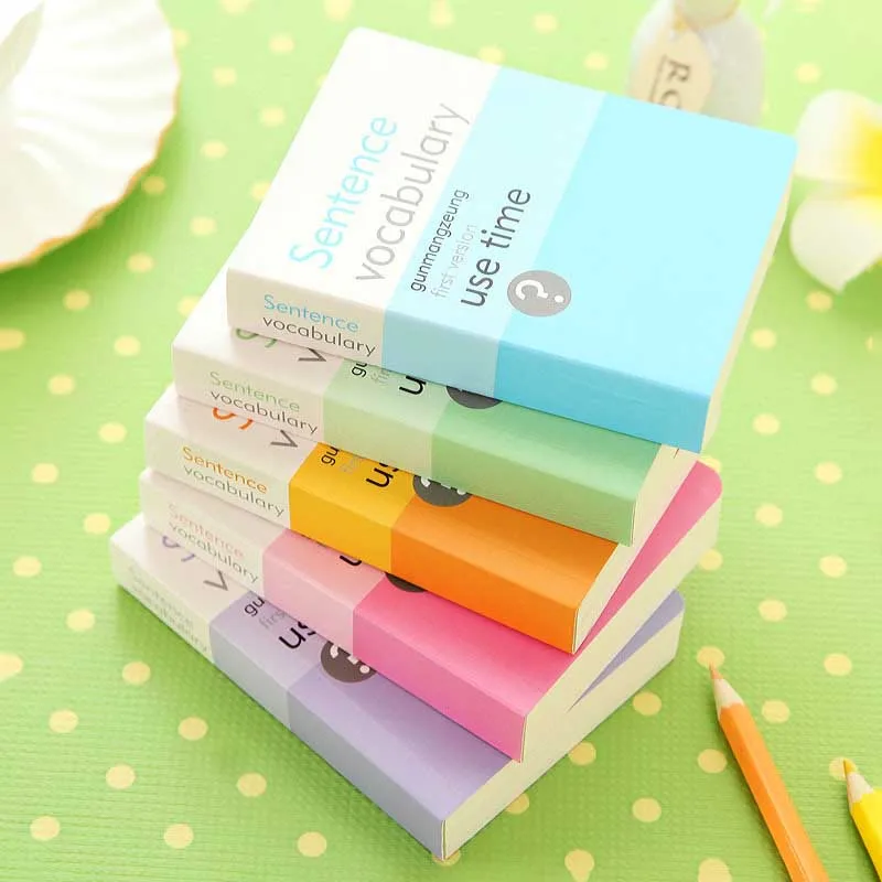 Novelty Paper Notebook Lovely Notebook&Writing Pads For Writing Daily Memos Carry on Words Book