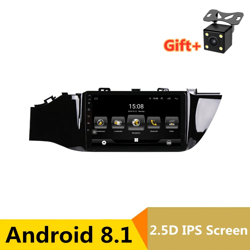 

9 inch Android 8.1 Car DVD Player GPS for Kia Rio K2 2017 2018 audio car radio stereo navigator with bluetooth wifi built in