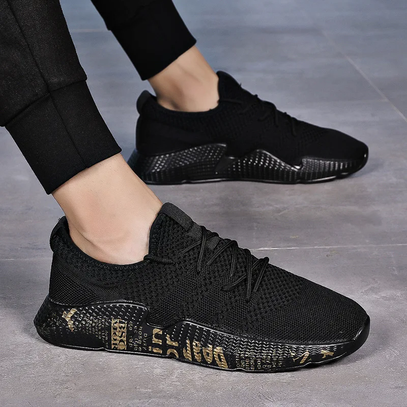 

2018 High Quality Men Casual Shoes spring Fashion brand soft breathable mesh sneakers Lace-up tide male leisure shoes Zapatos
