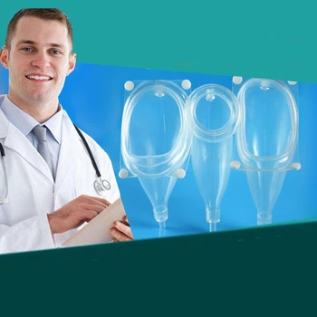 

transparent silicone urine collector male/female/penile atrophy urine bag urinary incontinence with 4 bags