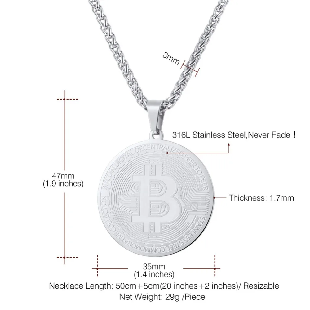 Men's Titanium Steel Necklace - Black