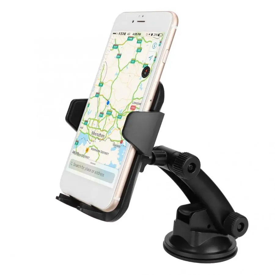 Gpd кронштейн универсальный для Ios Android держатель телефона 360 ° Вращающийся Регулируемый автомобильный мобильный телефон кронштейн лобовое стекло