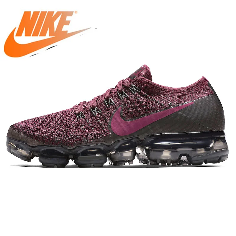 Original Authentic Nike Air VaporMax Flyknit Women's Running Shoes Outdoor Sports Shoes Jogging Hiking New Comfort 849557-605