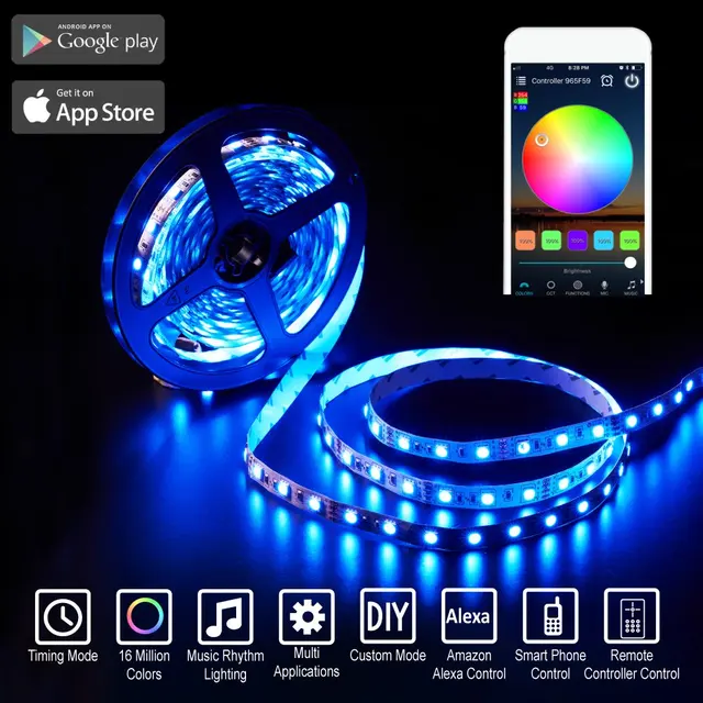 5050 taśma LED WIFI 5-25M pełny zestaw RF Remote Alexa Google Home Control wodoodporna w linii elastyczna taśma światła DC12V zasilacz tanie i dobre opinie BLYN 50000 hours RGB LED Tape Epistar 5050 RGB LED Strip Kit 30LED M 12 v Salon 30 pcs m Smd5050 Przełącznik ROHS 4 w m 5050 taśma LED WIFI 5-25M pełny zestaw RF Remote Alexa Google Home Control wodoodporna w linii elastyczna taśma światła DC12V zasilacz tanie i dobre opinie BLYN 50000 hours RGB LED Tape Epistar 5050 RGB LED Strip Kit 30LED M 12 v Salon 30 pcs m Smd5050 Przełącznik ROHS 4 w m