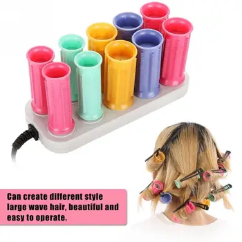 

Electric Heated Roller Curling Roll Hair Curlers Set Hair Sticks Tube Dry&Wet Curly