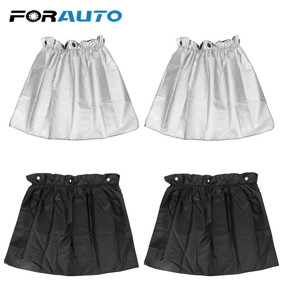 

FORAUTO 2 pieces/set Car Shade Protect Car Sun Block Curtains Rear Side Window Curtain Suction Cup With Storage Bag 70*52cm