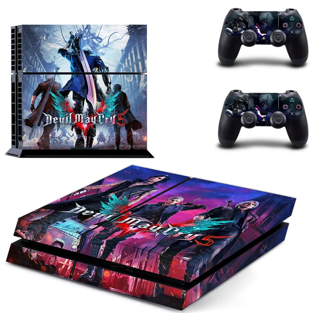 

PS4 Stickers For Playstation 4 Controller And Console Vinyl Skins Decals Game Devil May Cry 5 Cover Protector Play Station 4