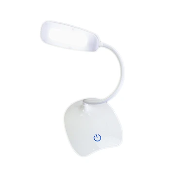 

LAIDEYI USB Rechargeable Desk Lamp Touch Button Three Levels Adjustable Small Table Lamp Students Eye Protection Desktop Lamp