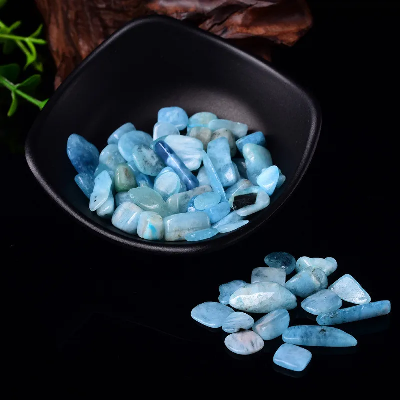

50g Natural Aquamarine Tumbled Stones and Minerals Healing Crystals Rough Gemstones for DIY Making Jewelry Healing Stones