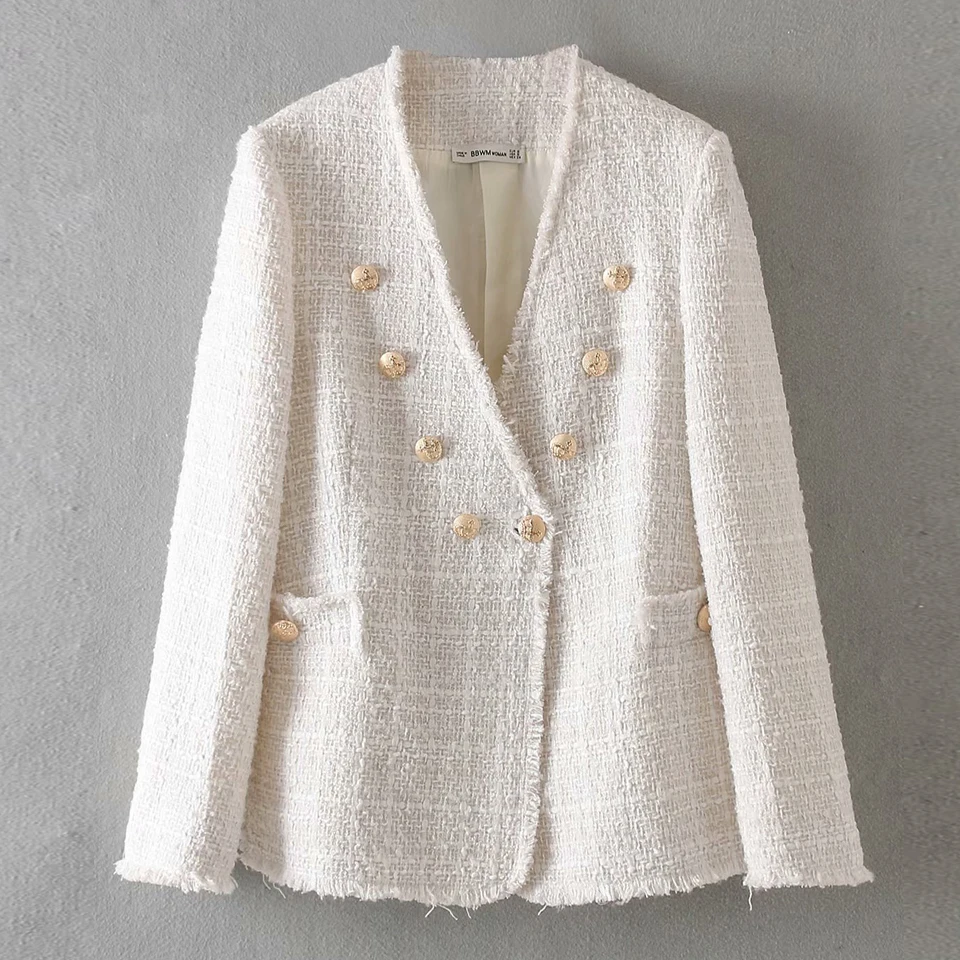 

Women Casual V-Neck Solid Blazers Coats 2019 Spring Long Sleeve Single Button Female Twill New Brand Fashion Blazer Coat