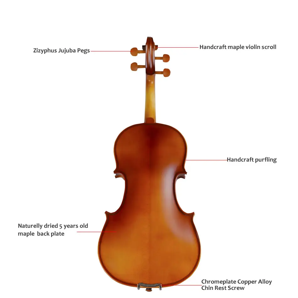 Клен начинающих под старину Скрипки высокое Класс ручной работы Matt Лаки Скрипки o Музыкальные инструменты с Case Bow Розин tongling бренд
