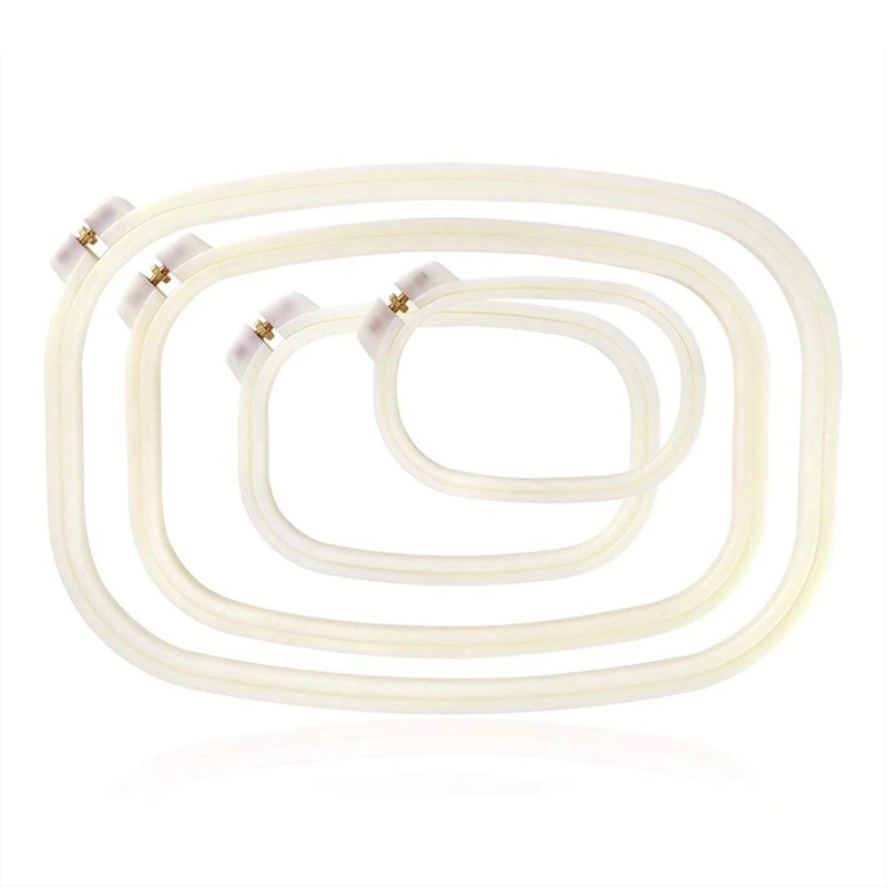 

DIY Cross Stitch Craft Tool Sewing Tools Handhold Square Shape Embroidery Plastic Frame Hoop Sewing Craft Accessories DIY Tools