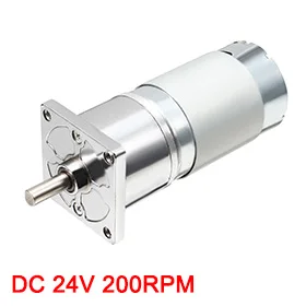 

UXCELL(R) High Quality 1pcs Micro Gear Box Motor DC 24V 200RPM Speed Reduction Electric Gearbox Output Shaft