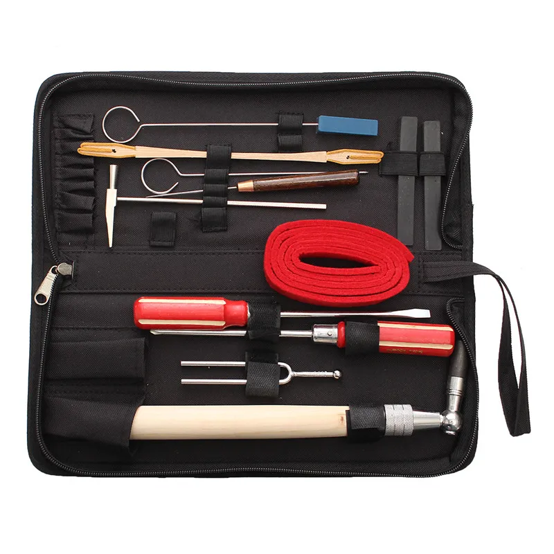 

Zebra 13pcs/Set Piano Tuning Maintenance Tools Kit with Case For Piano Musical Instruments Parts Accessories