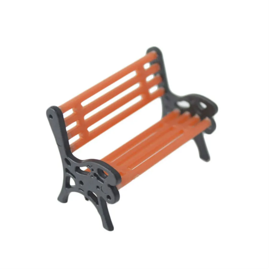 10PCS/LOT 1/30-1/150 HO Scale Park Garden Bench Model Landscape Scenery abs plastic model chairs