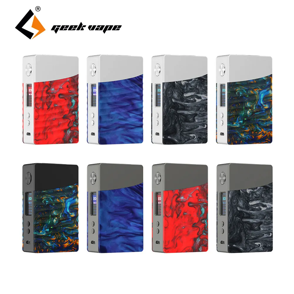 2 шт./лот, новейший Geekvape Nova Box Mod, 200 Вт, электронная сигарета, мод, питание от Dual 18650 AS200, чип для Zeus Rta Tank Vs Drag Mod