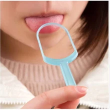 1Pcs Tongue Cleaning Brush Soft Plastic Away Bad Breath High Quality Clean Mouth Tongue Scraper Care Cleaner Health Beauty Tool