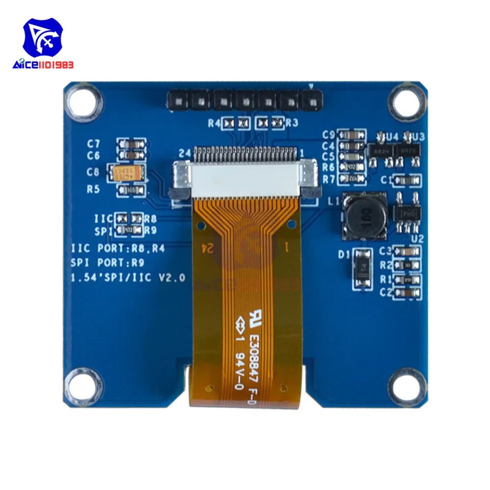 1,5" 7PIN OLED дисплей модуль SSD1309 подходит для SSD1306 SPI IIC igc интерфейс 12864 OLED экран 3,3-5 в для Arduino AVR STM32