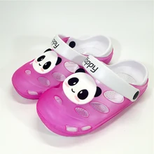 KINE PANDA Children Shoes Girls Slippers Boys Clogs Sandals Kids Indoor Bathroom House Shoes Outdoor Beach Garden Shoes 1-7T