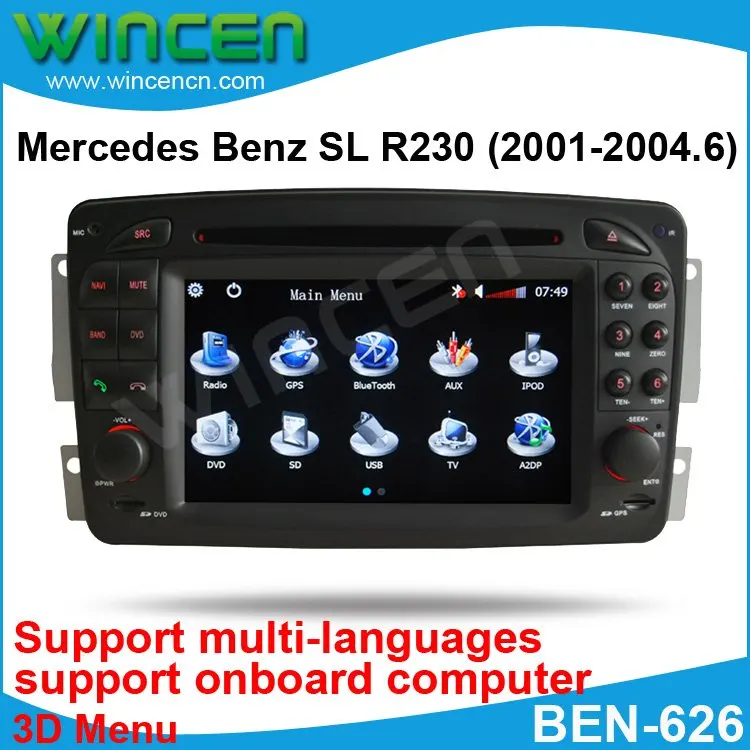 

6.2" Car DVD Player for BENZ SL R230 (2001-2004.6) with 3D Menu multi-languages onboard computer Free Shipping Free Map