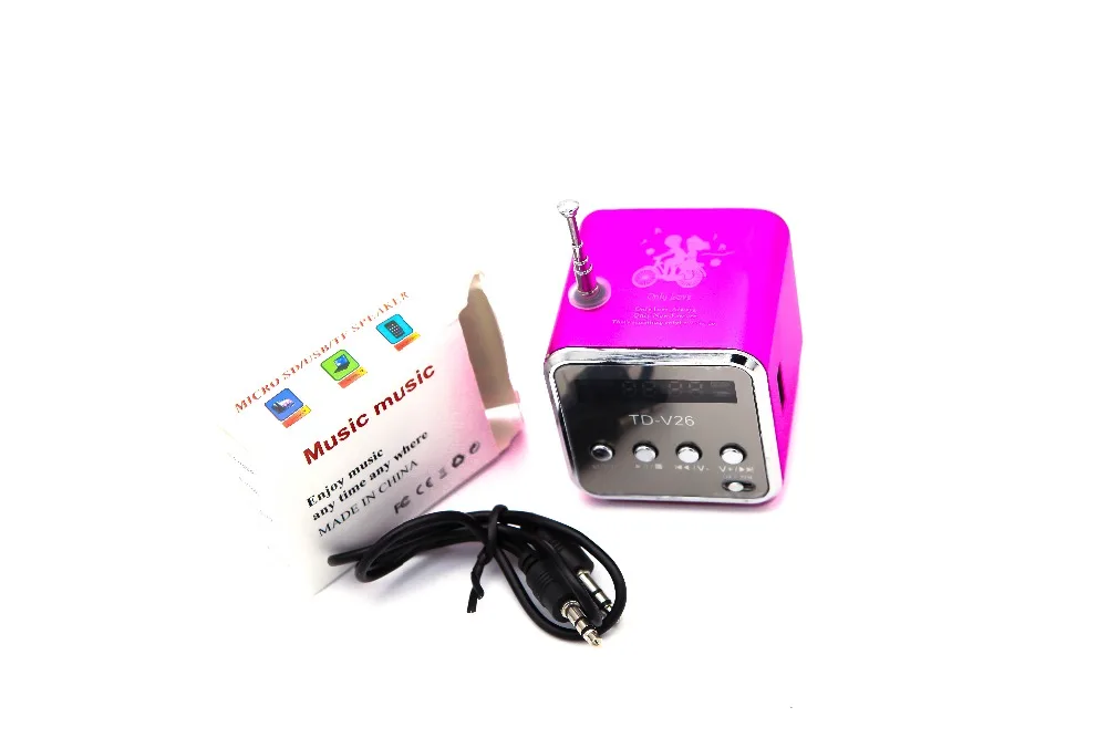 Мини-динамик с радио беспроводной портативный микро USB стерео динамик s Ubwoofer Колонка супер бас FM радио Receiver-5