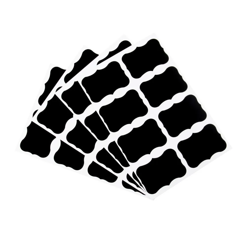 

40pcs Blackboard Sticker Craft Kitchen Organizer Chalkboard Labels Stickers Multifunction Presentation Boards Novel Stationery