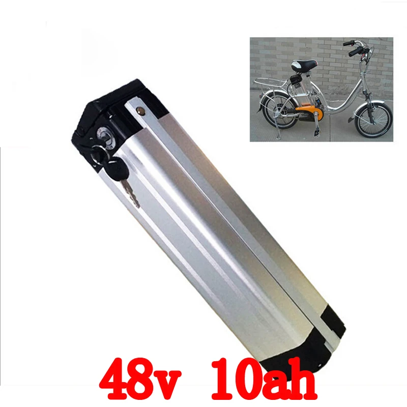 Best 48v 10ah Lithium battery 48V 10AH electric bicycle battery with 20A BMS+54.6V 2A charger for 48V 500W 750W motor free shipping 0