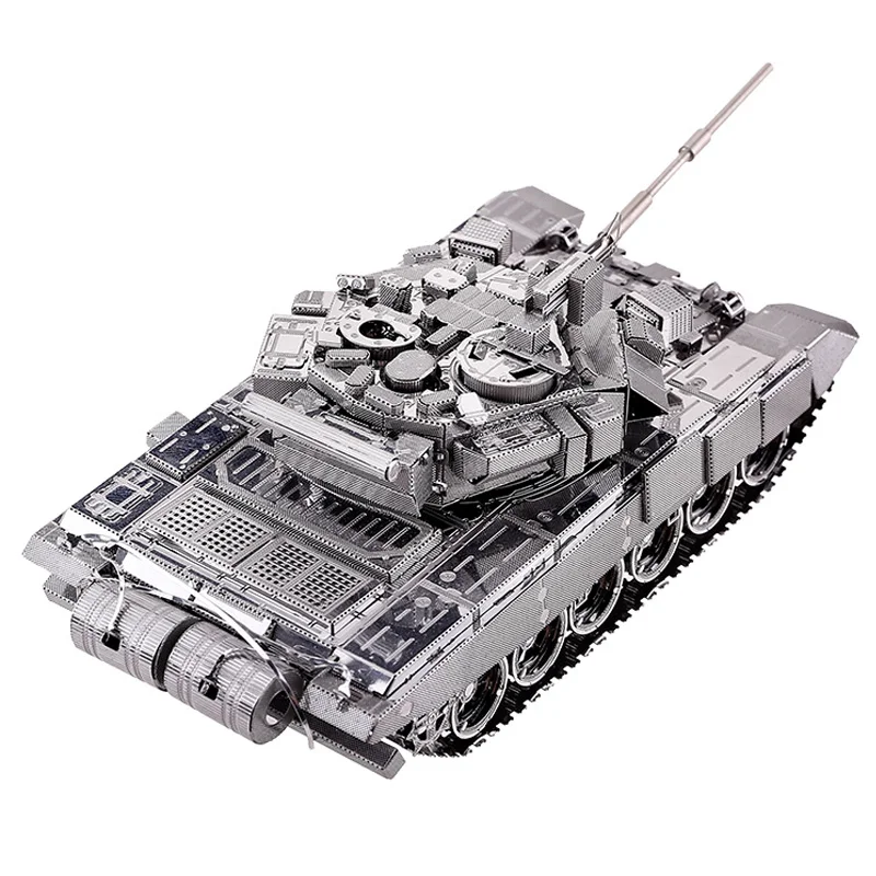 Piececool DIY 3D Metal Puzzle Toy P047S T-90A Tank Model Kits Assembled Metal Craft 3D Puzzles Kids Toys Piececool DIY 3D Metal Puzzle Toy P047S T-90A Tank Model Kits Assembled Metal Craft 3D Puzzles Kids Toys