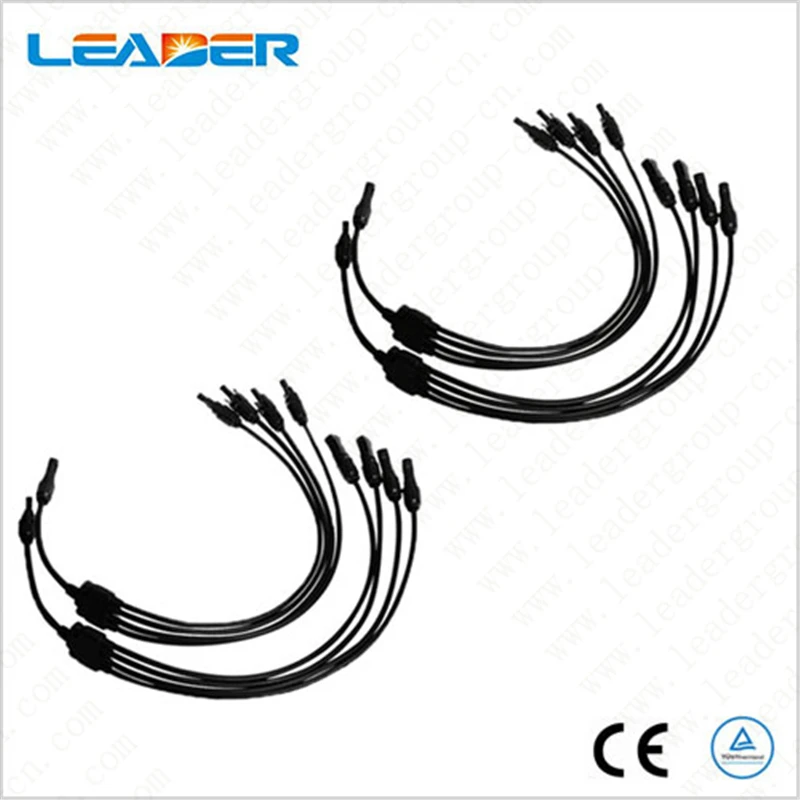 

1 Pair Y Type MC4 Solar Panel Cable Connectors Male Female M/F Wire Branch PV