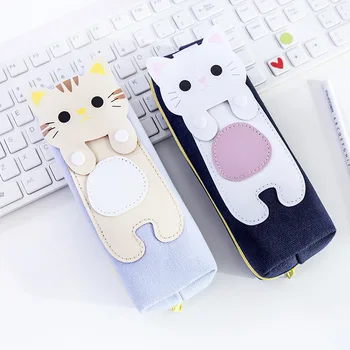 

1pcs Creative Pencils Simple School Girls Cute Canvas Pencil Bag Men and women Pupils