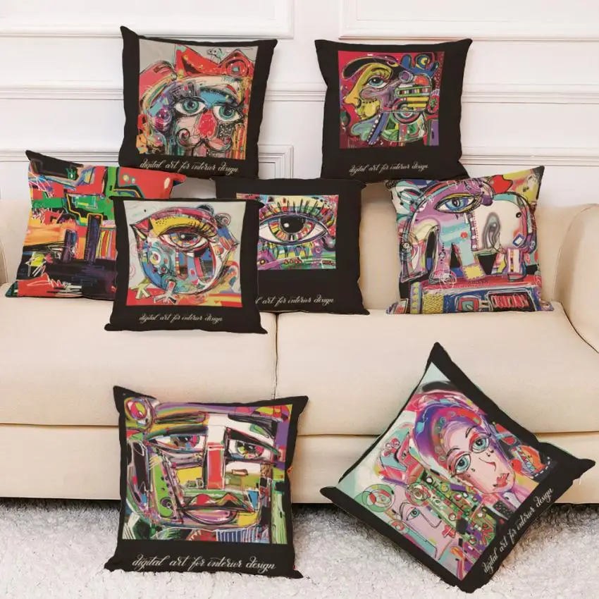 

2018 Cushion Cover 45*45 Home Decor Cushion Cover Happy Sunmer Time Throw Pillowcase Pillow Covers NEW MAY30