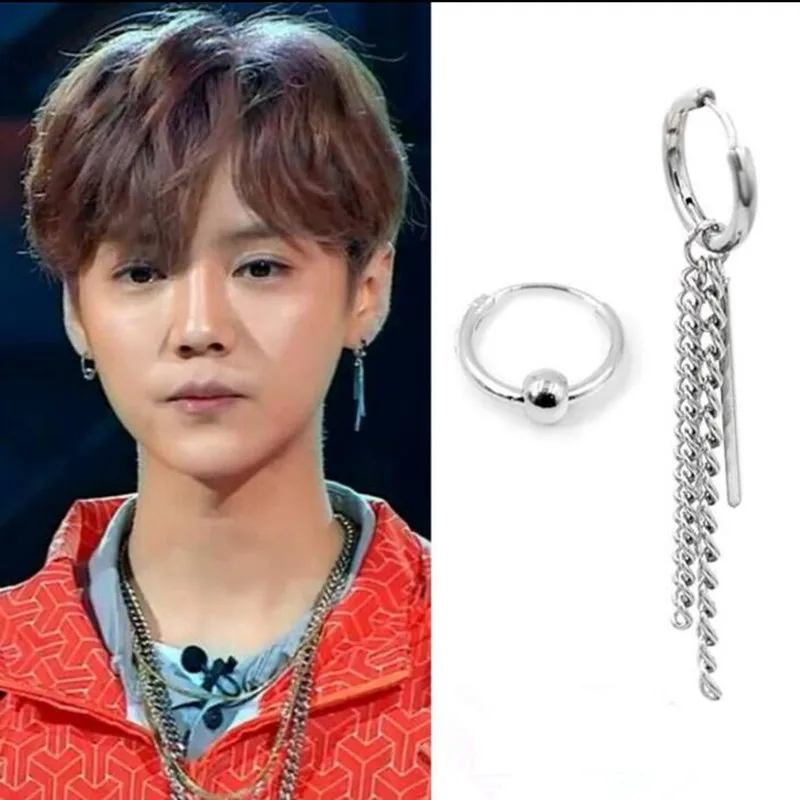 Лидер продаж серьги в ДНК Корейский серьги длинные Для мужчин Bangtan Мальчик V ДНК Стад Серьги для Для женщин Для мужчин Альбом аксессуары Kpop