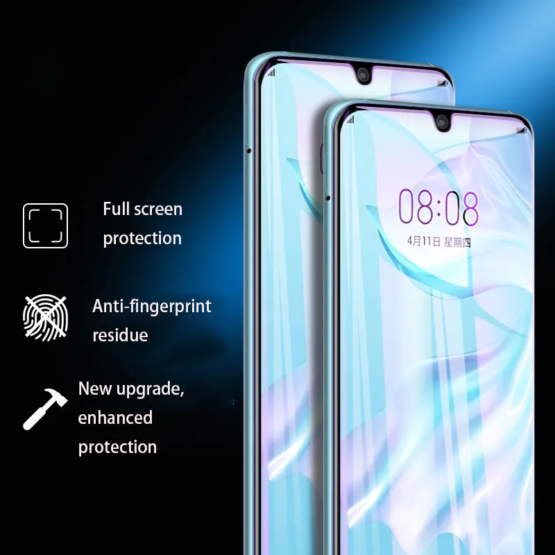 

Screen protector Full Cover Protection For Huawei P30 Pro Hydrogel Film For mate 20 pro p30 lite nova 4 Not tempered glass
