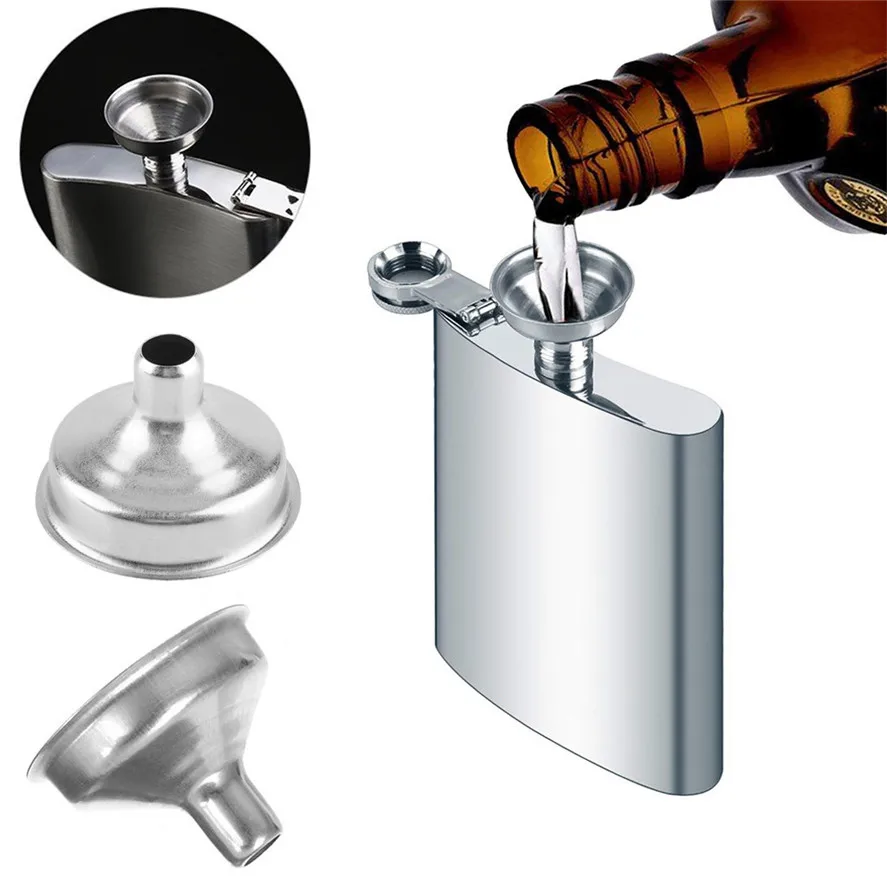 New Mini Stainless Steel Funnel 10PCS Tool Handle Liquid Bar Mini