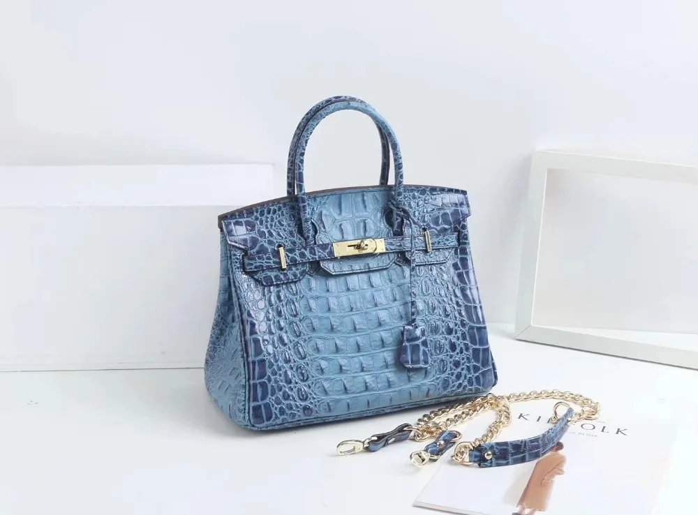 

Kafunila 2018 famous brand women genuine leather handbags crocodile bags for ladies new style luxury shoulder bag bolsa femina