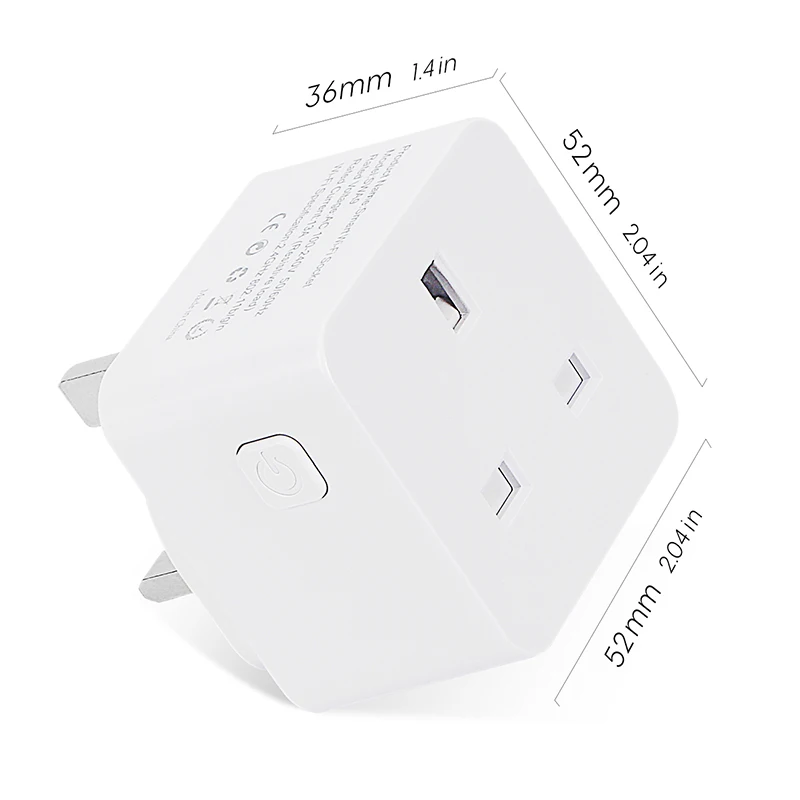 Умная розетка YOSYN UK Wi Fi умная с дистанционным голосовым управлением